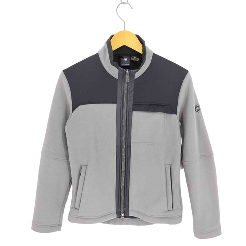 ビクトリノックス VICTORINOX ラバー ロゴ スイッチングカラー ジップアップ ジャケット 裏地 フリース メンズ import:XS