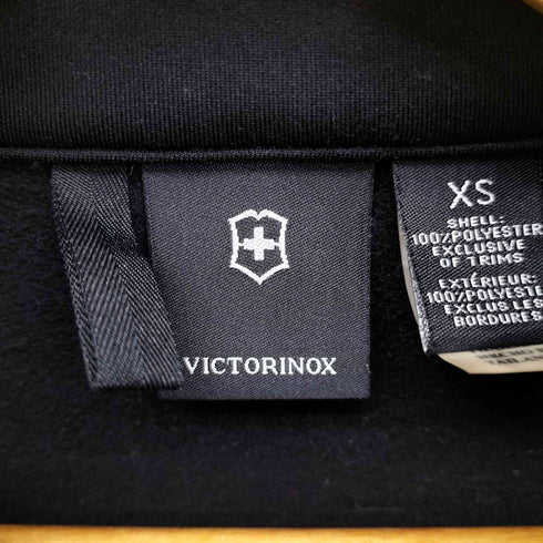 ビクトリノックス VICTORINOX ラバー ロゴ スイッチングカラー ジップアップ ジャケット 裏地 フリース メンズ import:XS