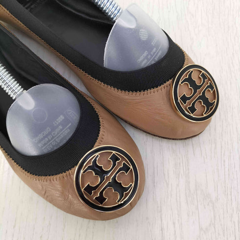 トリーバーチ TORY BURCH CAROLINE BALLET FLAT ロゴプレート バレエシューズ レディース 6.5M
