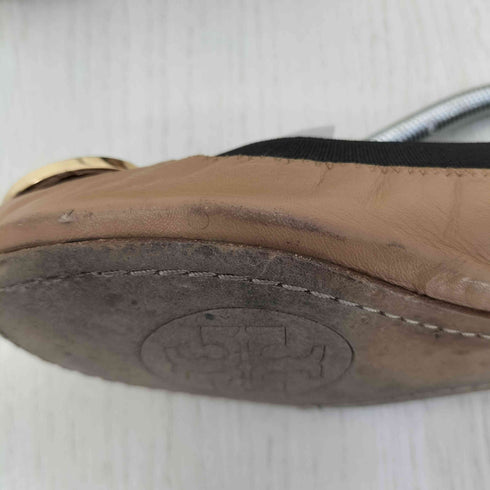 トリーバーチ TORY BURCH CAROLINE BALLET FLAT ロゴプレート バレエシューズ レディース 6.5M
