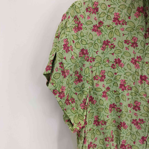 APRIL CORNELL MADE IN INDIA レーヨン花柄ワンピース レディース import:L