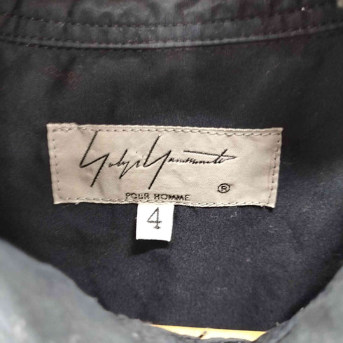 ヨウジヤマモトプールオム Yohji Yamamoto POUR HOMME 18SS Back Open Chain Stitch Sew Shirt メンズ JPN:4