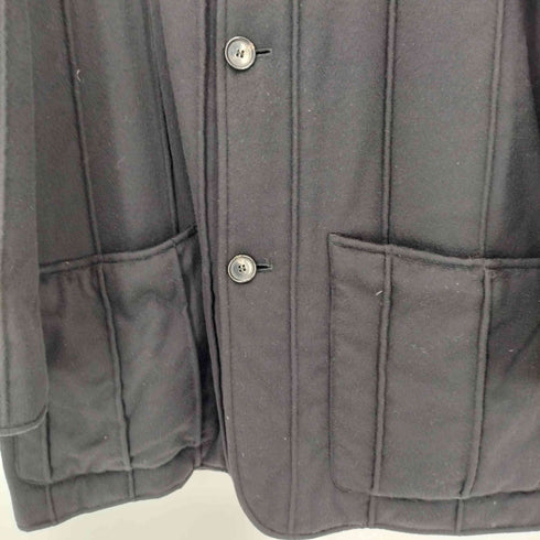 アニオナ AGNONA イタリア製 襟レザーカシミヤコート メンズ EUR:48