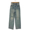 マウジー moussy HW CRASH LOOSE STRAIGHT レディース 24