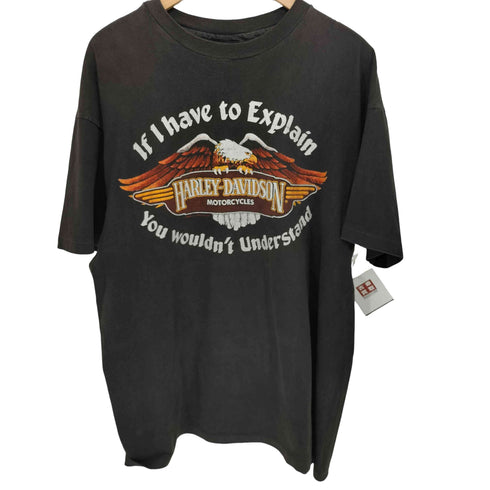 ハーレーダビッドソン HARLEY-DAVIDSON ©1983 If I have to explain You wouldn’t understand 両面プリント クルーネックTシャツ XL メンズ XL