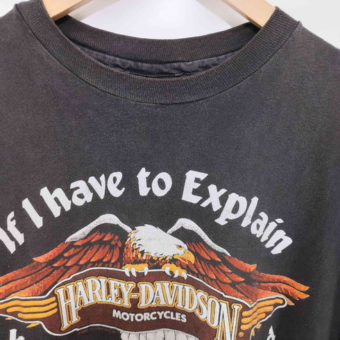 ハーレーダビッドソン HARLEY-DAVIDSON ©1983 If I have to explain You wouldn’t understand 両面プリント クルーネックTシャツ XL メンズ XL