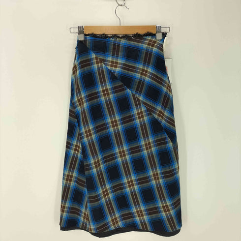 メゾンスペシャル MAISON SPECIAL Checkered Bias Seam Midi Skirt レディース JPN:36