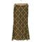 Mill Wood Original / Lace Check Print Long Skirt レディース