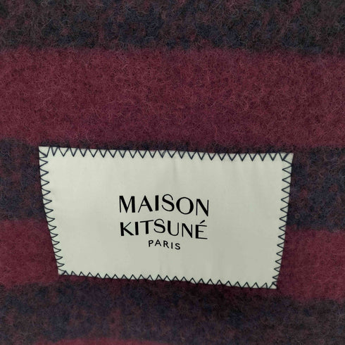 メゾンキツネ MAISON KITSUNE RUGBY STRIPES SCARF レディース