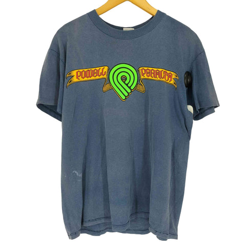 パウエルペラルタ POWELL PERALTA STEDMANボディ 1988コピーライト SKULL & SWORD T-SHIRT 袖シングル裾ダブル メンズ L