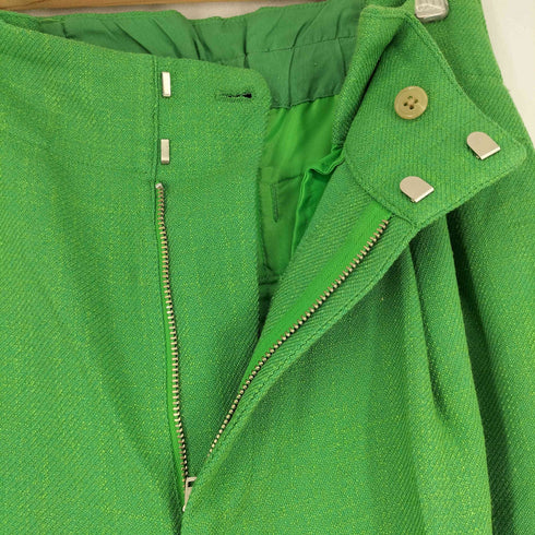 グリーンレーベルリラクシング GREEN LABEL RELAXING ツイーディ スラブ ワイドパンツ レディース 36