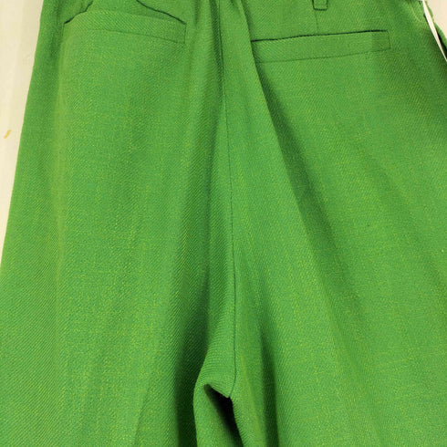 グリーンレーベルリラクシング GREEN LABEL RELAXING ツイーディ スラブ ワイドパンツ レディース 36