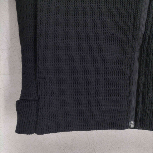 アディダス adidas 肩ロゴ刺繍ジップアップニットパーカー メンズ S