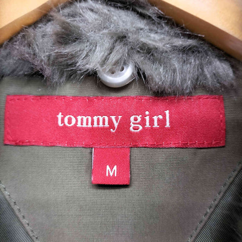トミーヒルフィガー TOMMY HILFIGER 襟ファーダウンベスト レディース M