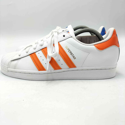 アディダスオリジナルス adidas Originals SUPER STAR SHELL TOP KNICKS ホワイト ブルー オレンジ スニーカー メンズ JPN:26.5