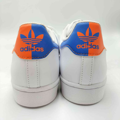 アディダスオリジナルス adidas Originals SUPER STAR SHELL TOP KNICKS ホワイト ブルー オレンジ スニーカー メンズ JPN:26.5