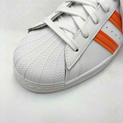 アディダスオリジナルス adidas Originals SUPER STAR SHELL TOP KNICKS ホワイト ブルー オレンジ スニーカー メンズ JPN:26.5