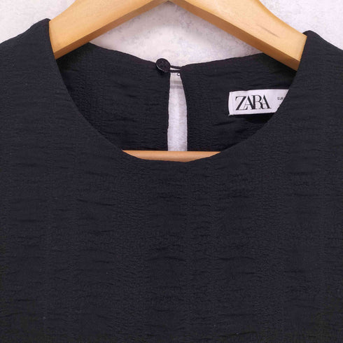 ザラ ZARA シアサッカーティアードワンピース レディース XS