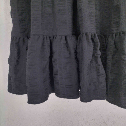 ザラ ZARA シアサッカーティアードワンピース レディース XS