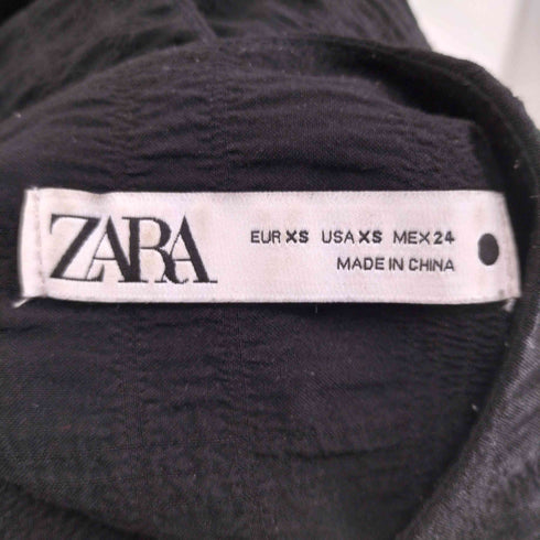 ザラ ZARA シアサッカーティアードワンピース レディース XS