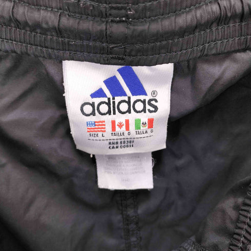アディダス adidas 90S パフォーマンスロゴ 3ストライプ ナイロン トラックパンツ メンズ L