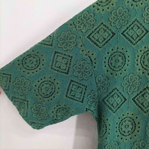 アイディーデイリーウェア ID DAILYWEAR レースオープンカラーシャツ メンズ M