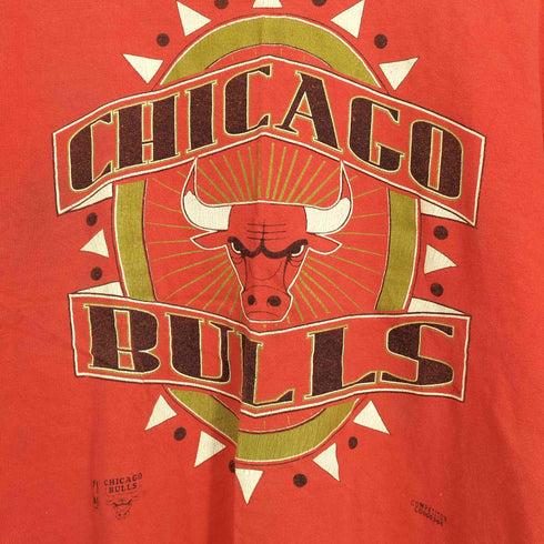 90s USA製 NBAチーム ロゴ プリント シングルステッチ 半袖 Tシャツ vintage メンズ import:XL