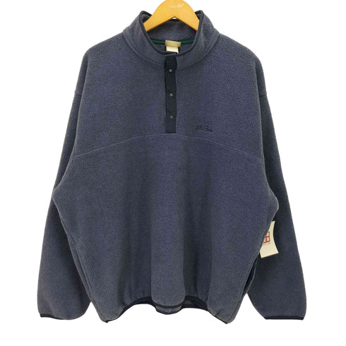 エルエルビーン L.L.Bean 80-90S 筆記体ロゴ 刺繍ハーフスナップ フリース ジャケット スナップT メンズ