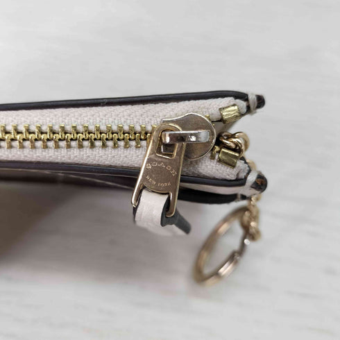 コーチ COACH フロントロゴプリント レザーダブルジップコインケース レディース