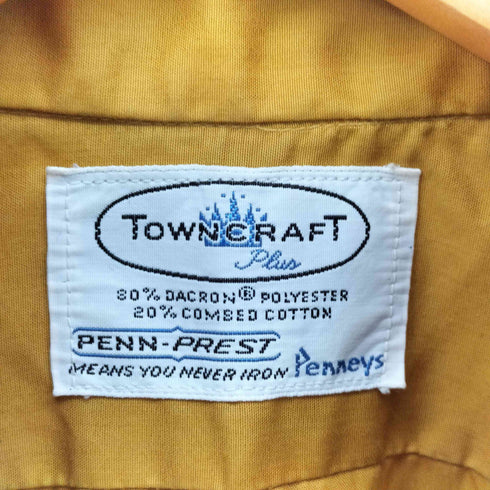 タウンクラフト TOWNCRAFT 60-70S Plusタグ S/S ポケット シャツ メンズ