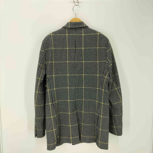 ザラ ZARA DOUBLE BREASTED CHECK THREE QUARTER LENGTH COAT メンズ import:M