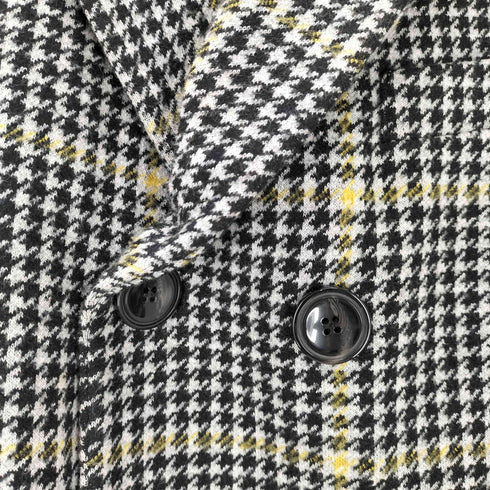 ザラ ZARA DOUBLE BREASTED CHECK THREE QUARTER LENGTH COAT メンズ import:M
