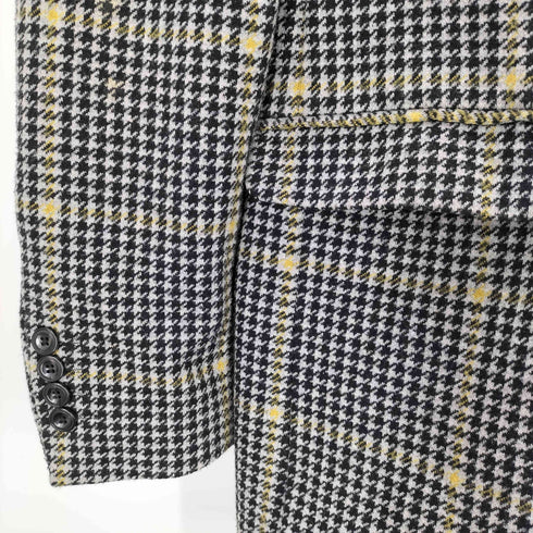 ザラ ZARA DOUBLE BREASTED CHECK THREE QUARTER LENGTH COAT メンズ import:M