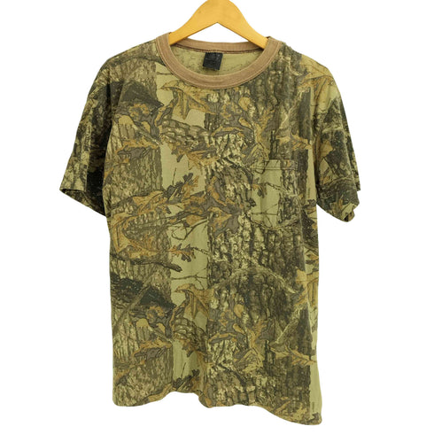 ACE SPORTSWEAR 90s USA製 リアルツリーカモ ポケット付き 半袖 Tシャツ メンズ import:XL