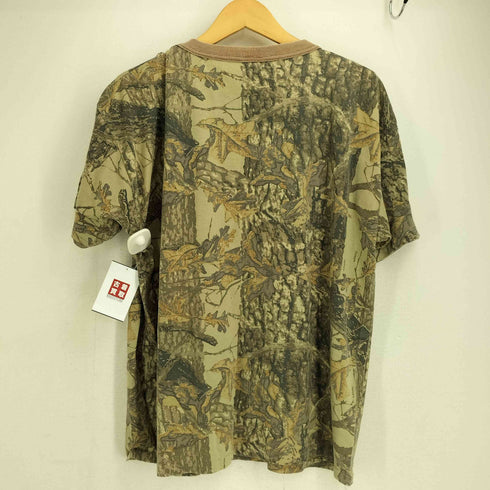 ACE SPORTSWEAR 90s USA製 リアルツリーカモ ポケット付き 半袖 Tシャツ メンズ import:XL