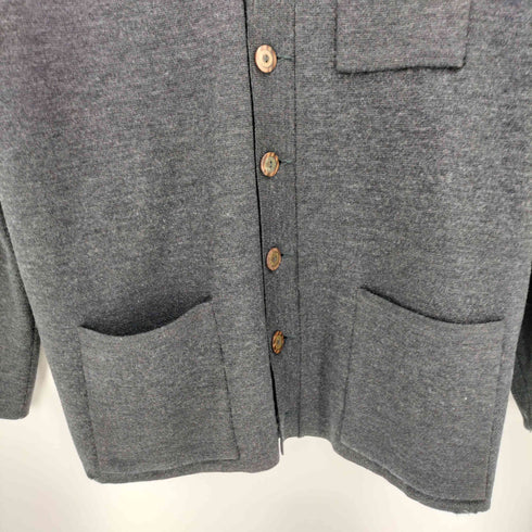 ラコステ LACOSTE 80-90S スペイン製 襟付 ワニワッペン ウール カーディガン メンズ EUR:52