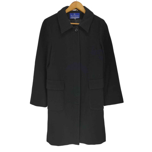 バーバリーブルーレーベル BURBERRY BLUE LABEL カシミヤ混ウールステンカラーコート CASHMERE&WOOL レディース 38