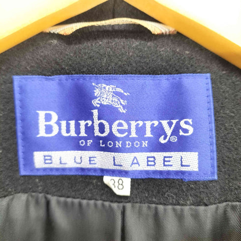 バーバリーブルーレーベル BURBERRY BLUE LABEL カシミヤ混ウールステンカラーコート CASHMERE&WOOL レディース 38