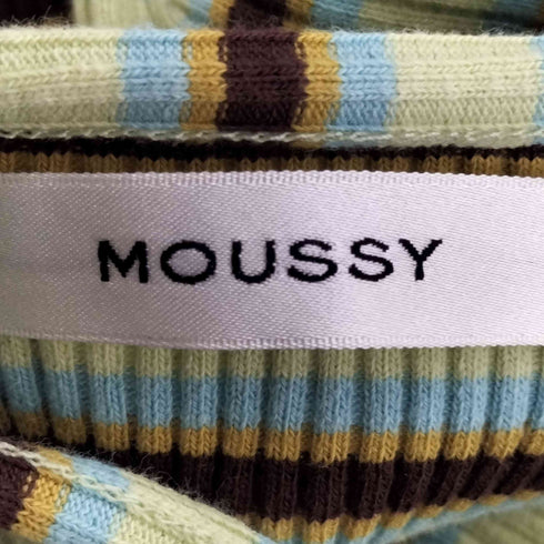 マウジー moussy STRIPED MINI DRESS ストライプ ミニドレス レディース FREE