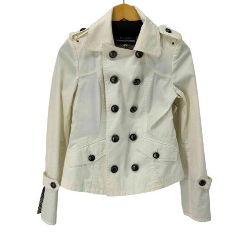 バーバリーブルーレーベル BURBERRY BLUE LABEL 裏地ノバチェック ハーフトレンチコート レディース JPN:38
