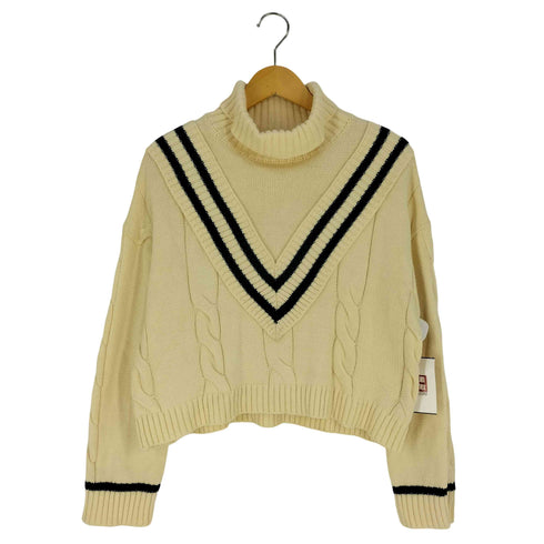 マウジー moussy HI NECKED TILDEN KNIT ハイネック チルデンニット レディース FREE