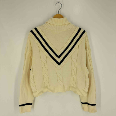 マウジー moussy HI NECKED TILDEN KNIT ハイネック チルデンニット レディース FREE