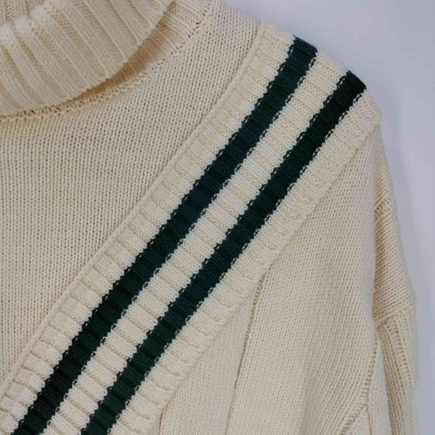 マウジー moussy HI NECKED TILDEN KNIT ハイネック チルデンニット レディース FREE