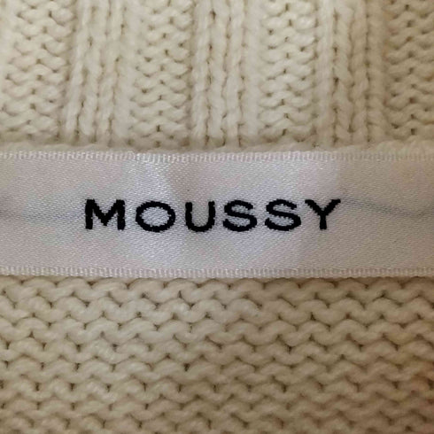 マウジー moussy HI NECKED TILDEN KNIT ハイネック チルデンニット レディース FREE