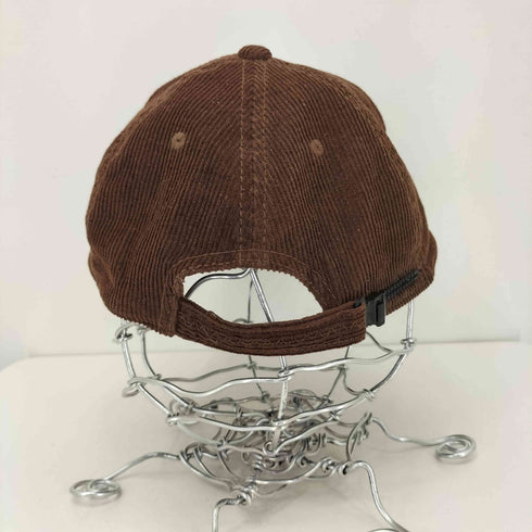 フロント刺繍 細畝コーデュロイ 6パネルキャップ メンズ FREE