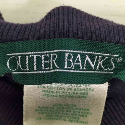 OUTER BANKS 刺繍 ナイロン Vネック プルオーバー メンズ import:L