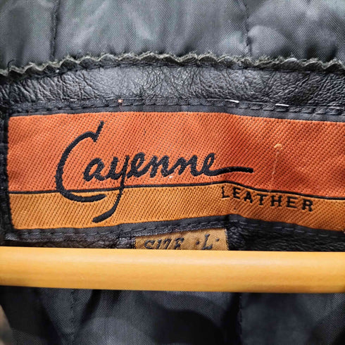 Cayenne カウレザー レザーハーフコート メンズ L