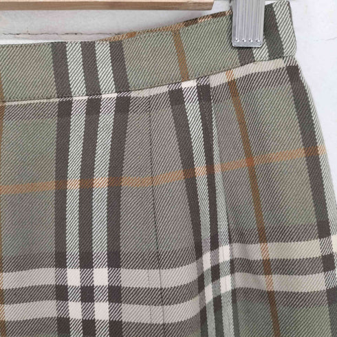 バーバリーズ BURBERRYS チェックウールプリーツスカート レディース 11AR