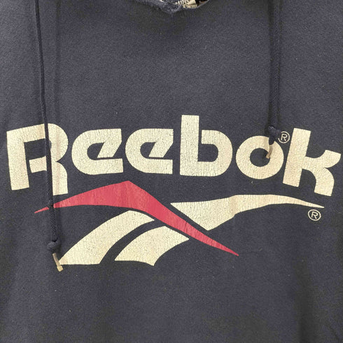 リーボック Reebok USA製ロゴプリントプルオーバーパーカー メンズ JPN:XXL