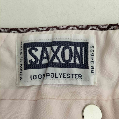 saxon 韓国製 総柄 ブーツカットスラックス メンズ